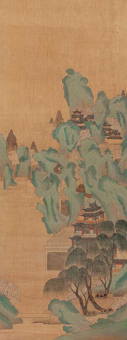 佚名 仙境云台 镜心
